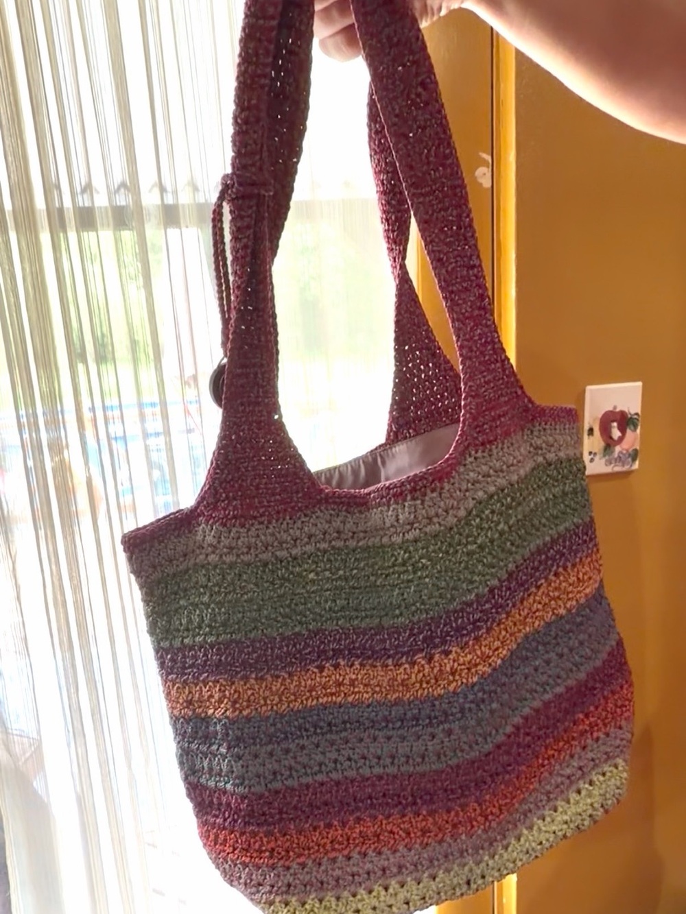 The Sak Multicolor Crochet Tote Bag